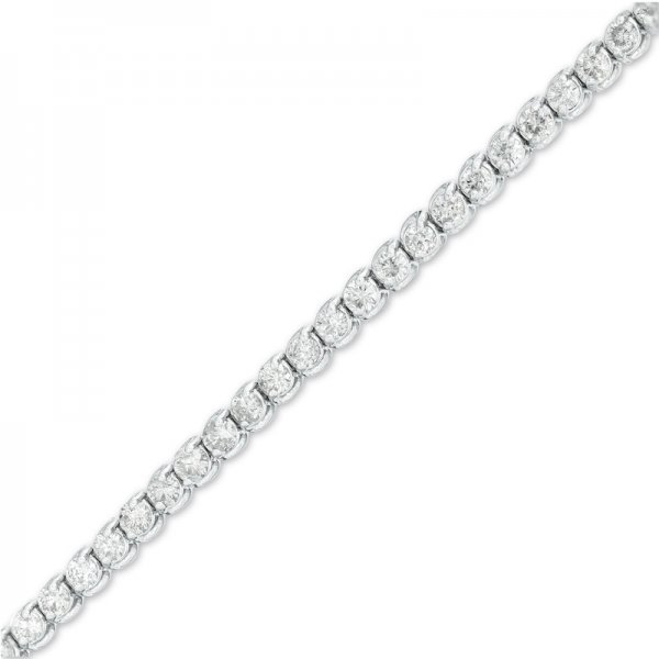 4 CT TW Diamond Tennis Bracelet in 10K White Gold